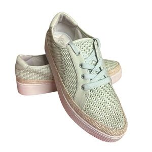 Franco Sarto Mint Green Woven Women's Sneakers